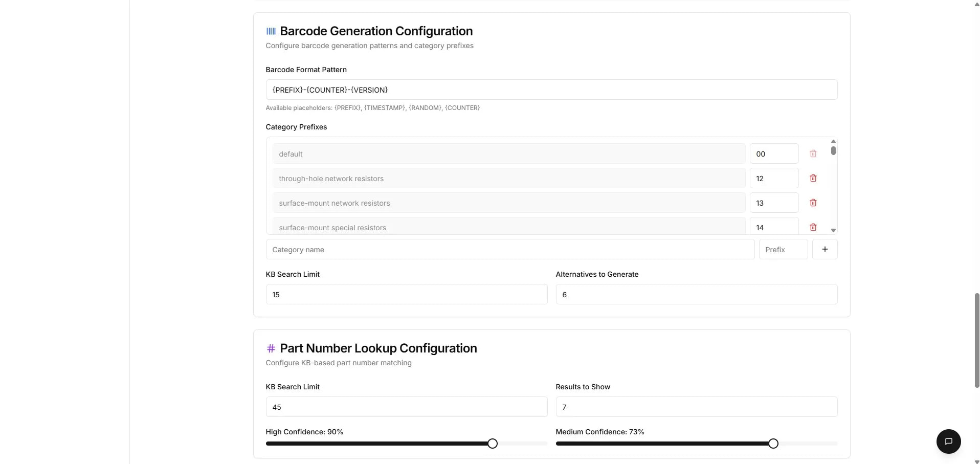 Knowledge Base — response caching and filters.