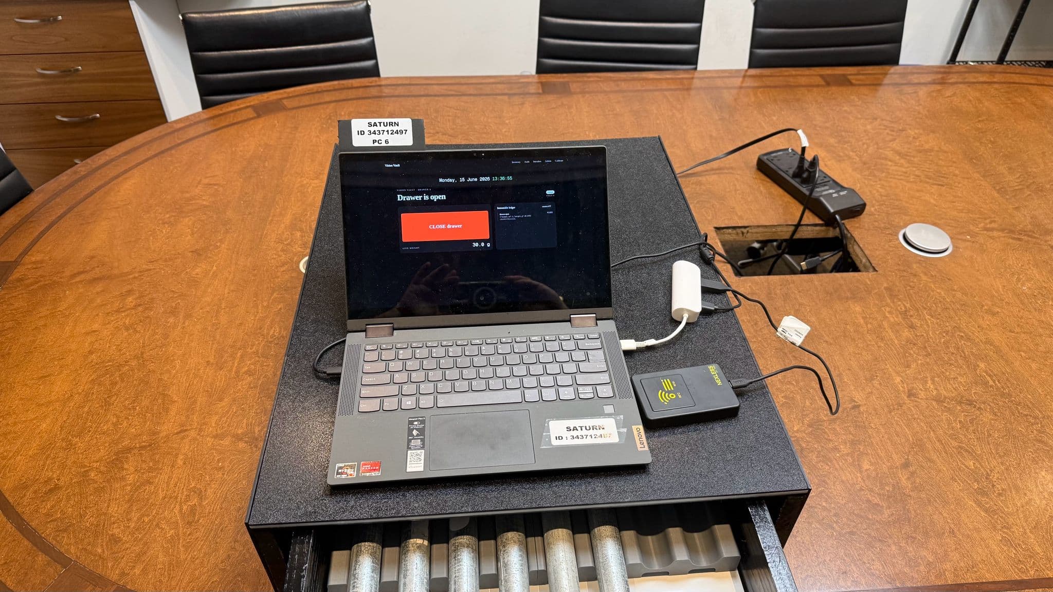 Smart Vision Vault — Closed-loop chain of custody for precious-metal production. Vision Vault tracks gold from secure withdrawal through CNC machining, scrap recovery, and yield reconciliation — with biometric access control, gram-level weight verification, and a hash-chained audit ledger that makes every gram accountable.